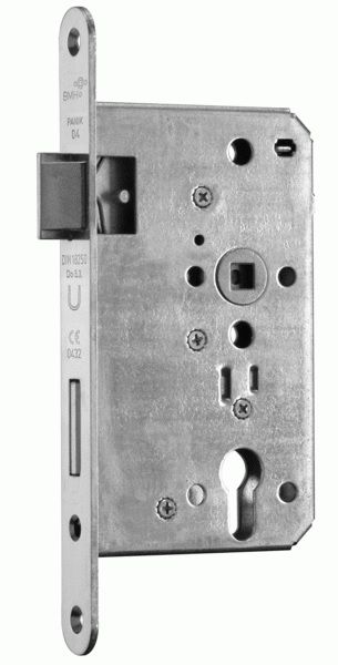 1028 B emergency exit door lock PZ 65/72/24, stainless steel, RIGHT