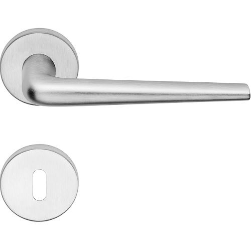 BRIXIA ZINCRAL handle set with roses 101 BB, mat chrome
