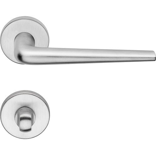 BRIXIA ZINCRAL handle set with roses 101 WC 117NT, mat chrome