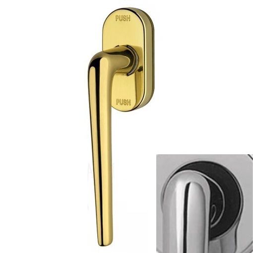 BRIXIA logu rokturis ar SMARTBLOCK funkciju, pulēti hromēts