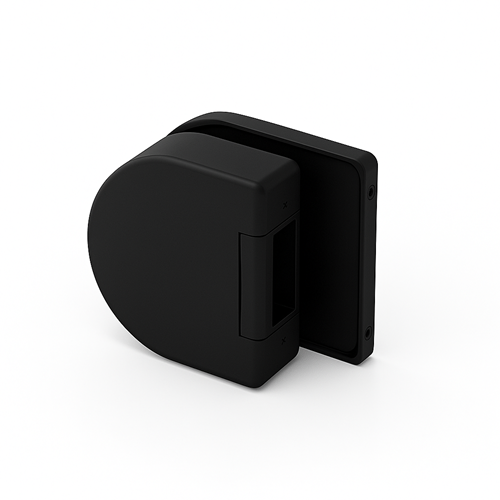 LQ 684W50 pretplāksnes korpuss stikls/stikls apaļas formas, anodēts melns 005