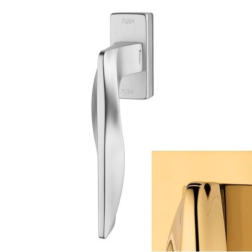 AQUA SK logu rokturis ar SMARTBLOCK funkciju, misiņš pulēti zeltīts