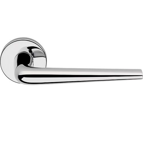 BRIXIA ZINCRAL handle set with roses 101 BAC, polished chrome