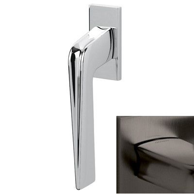 Logu rokturis CHEVRON, misiņš satinēts antracīta tonī