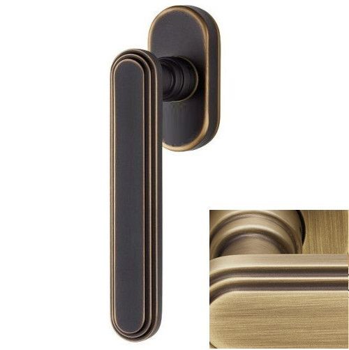 CHIC DK window handle, patine matt