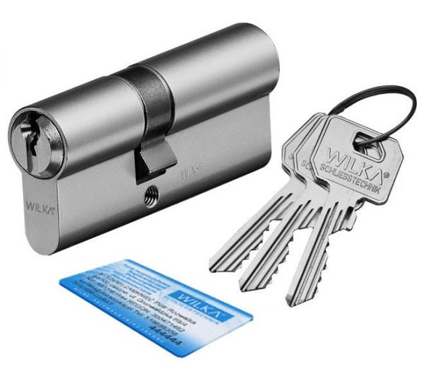 Profile cylinder 1400/C PREMIUM 35-35, nickel plated brass