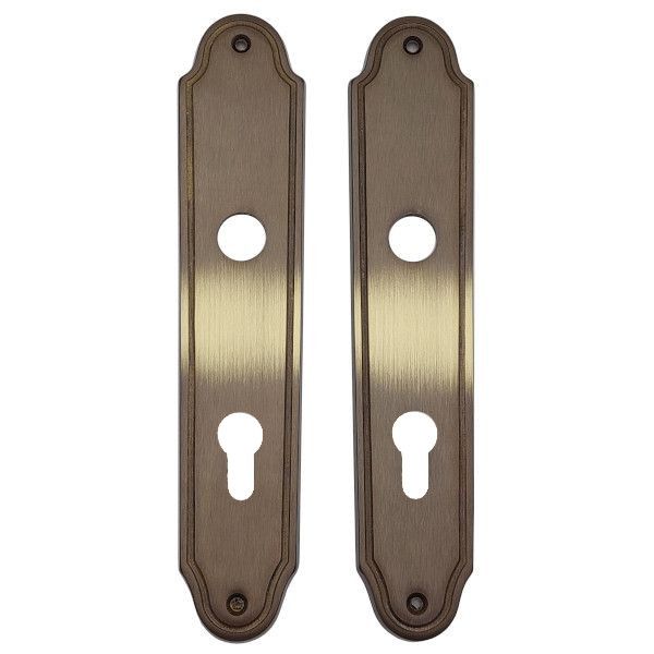 CLIO backplates PZ 72mm, browned brass