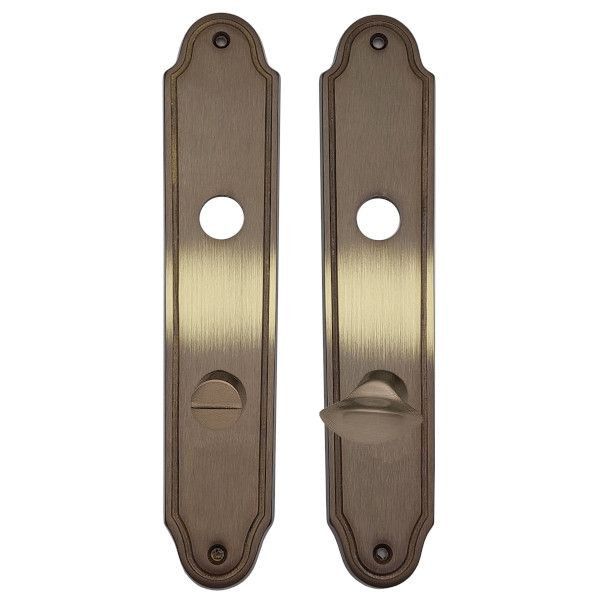 CLIO backplates WC 78mm, browned brass