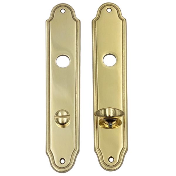 CLIO backplates WC 78mm, polished brass