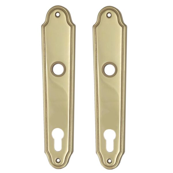 CLIO backplates PZ 92mm, polished brass