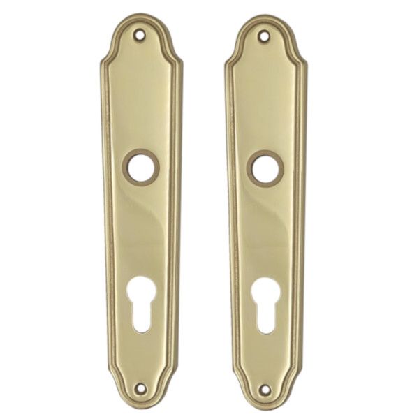 CLIO backplates PZ 72mm, polished brass