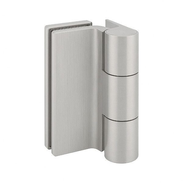 CO 8682 Pilnstikla durvju eņģe ar sienas stiprinājumu, nerūsējošā tērauda tonī (013)