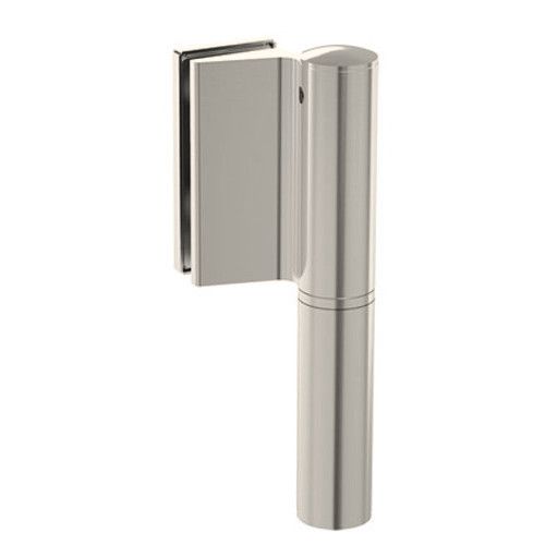 EV 835E10 N SOL Glass door hinge wall/glass, opening angle 180°, PVD stainless steel look (013), LEFT