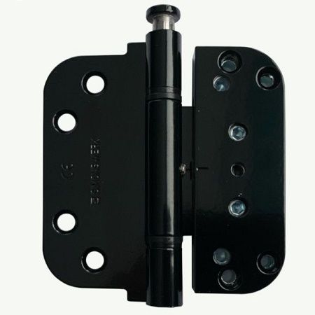 COLUMBUS 3D hinge with protection against prying, alum. black  RAL9005