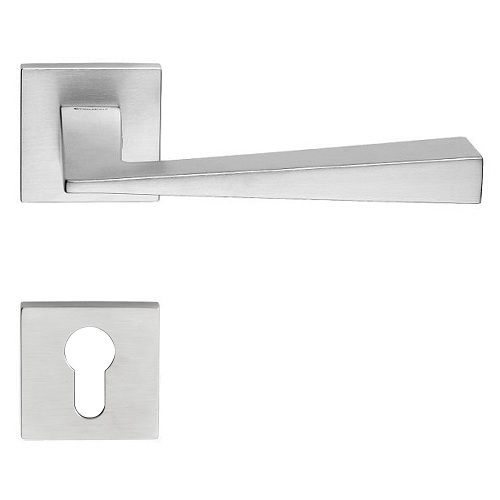 CONICA ZINCRAL handle set with roses 024 PZ, matt chrome