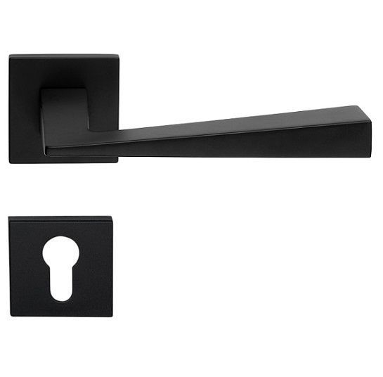 CONICA ZINCRAL handle set with roses 024 PZ, mat black