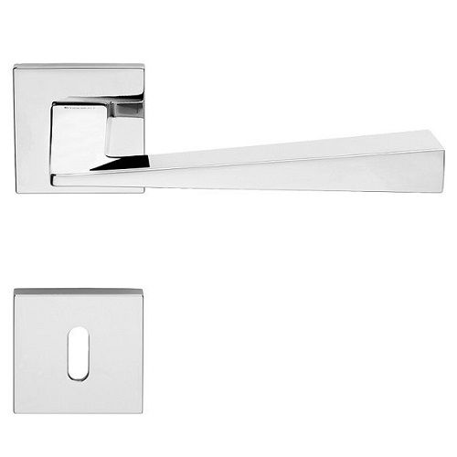 CONICA ZINCRAL handle set with roses 024 BB, polished chrome