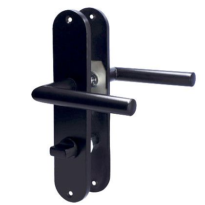 CONTE rokt./renovācijas uzlikas 240x50 mm, WC/78mm grt., , melna. SÜDMETALL