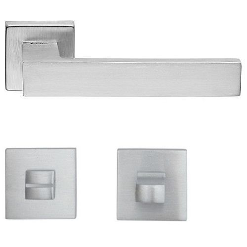 CORNER ZINCRAL handle set with roses 024 grt. WC 234NT, matt chrome