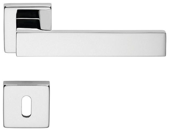 CORNER ZINCRAL handle set with roses 024 grt. BB, polished chrome