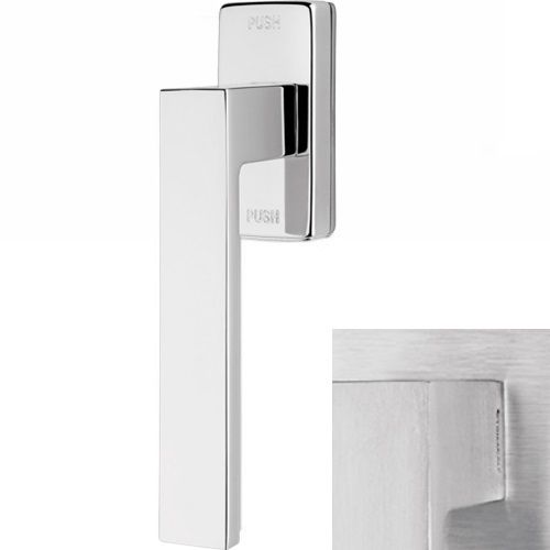 CORNER ZINCRAL window handle with SMARTBLOCK function, satin chrome