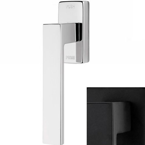 CORNER ZINCRAL window handle with SMARTBLOCK function, matt black