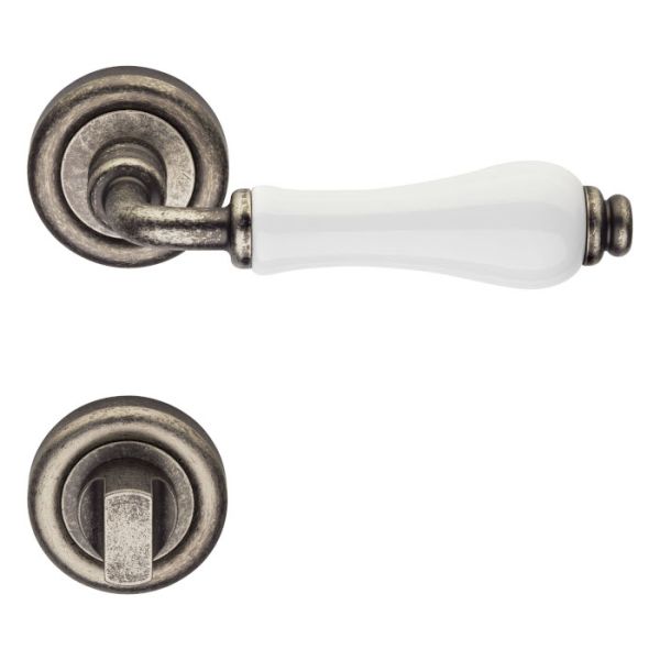 DALIA rokt./rozešu 103 grt.WC 233NT, misiņš antīkas dzelzs tonī + balts porcelāns