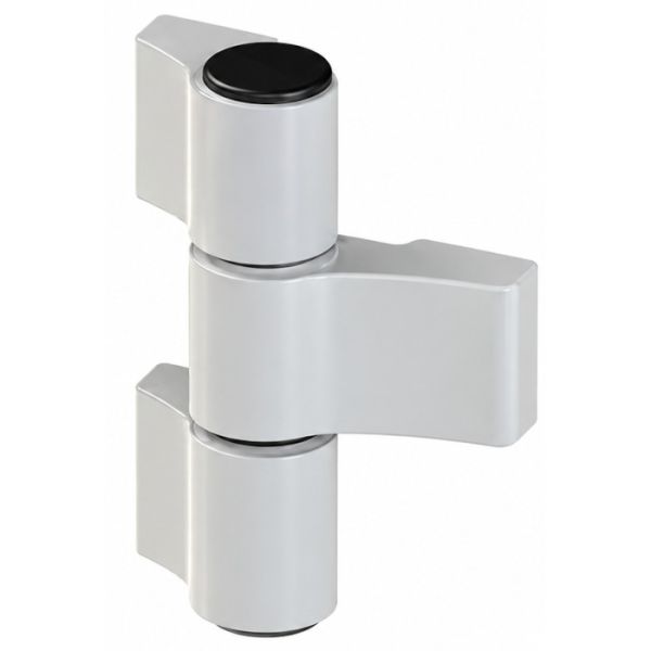 DOMINA HP 3-daļīga eņģe alumīnija profiliem C/C 62.5 mm, sudraba tonis