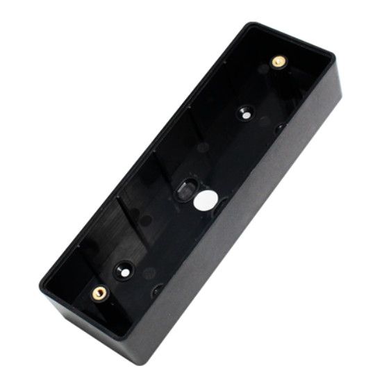Plastic back box for surface-mounting EF4 control panels, black