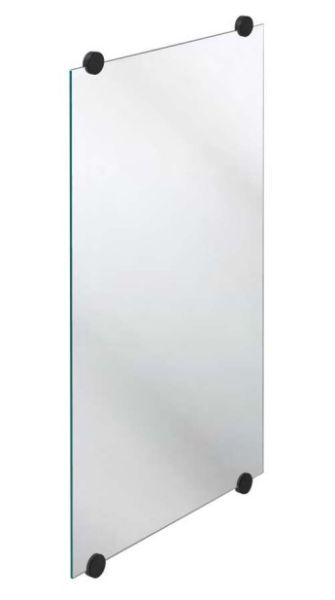 Mirror 1000x600 with 4 holders, aluminium, anthracite grey