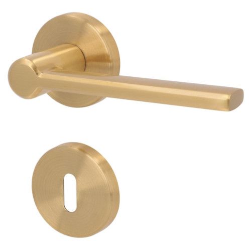 ELIO-R handle set with roses BB, brass matt