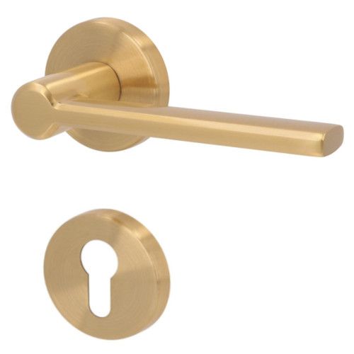 ELIO-R handle set with roses PZ, brass matt