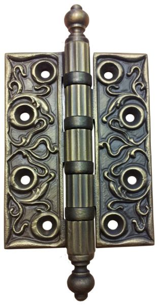 EPOCA door hinge,102x76 mm, patinated brass