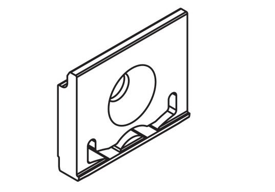 HAWA FORTE sānu profila stiprinājums, plastmasa pelēka, kompl.18 gab.