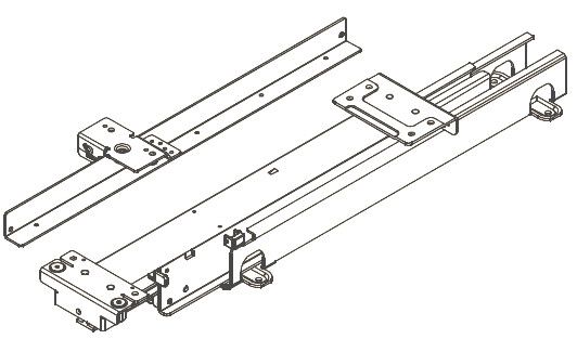 HAWA FORTE izvelkamo skapju grt., tips 530mm, RAL7035