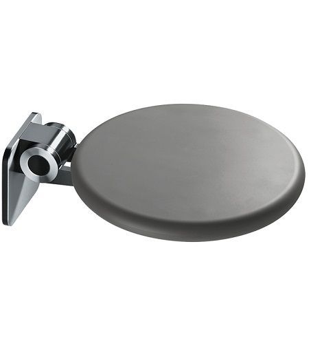 Atlokāms dušas sēdeklis Ø400mm, nerūsējošais tērauds/alumīnijs/PUR