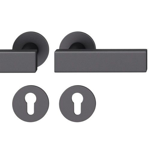 Rokt./apaļo rozešu grt.PZ, DB39-58mm, alumīnijs melns 0810