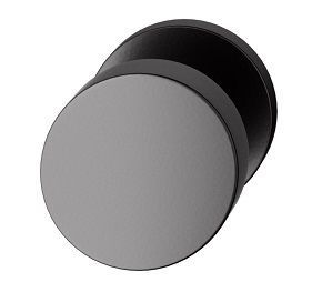2329 door knob, fastening on opposite side, aluminium  black anodized S8