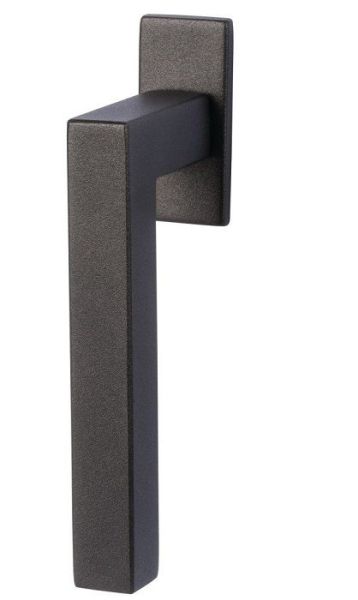 Logu rokturis GALINA Square Flat, 35 mm ass, nerūs.tērauds graudaini matēts antracīts