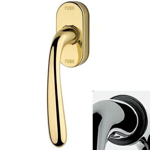 GARDA Window handle with SMARTBLOCK function, polished chrome-plated
