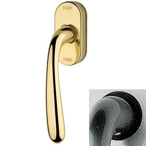 GARDA window handle with SMARTBLOCK function, satin chrome