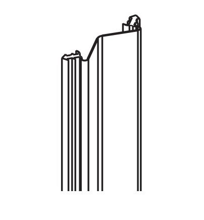 Seal profile, white similar RAL 9010, roll 5 m
