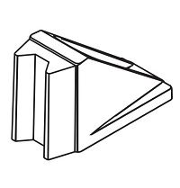 HAWA floor stop for glass door, stainless steel look