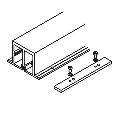 Folding Concepta top reinforcement profile, 2600mm, aluminium anodised