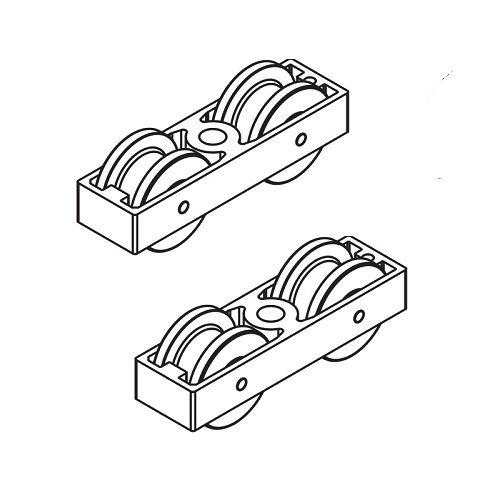 HAWA-Junior 100 Z rullīšu komplekts (2 gab.)