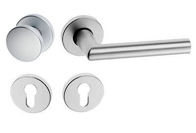 INDIA 3108 (Hermes) Handle set PZ with door knob, class 3, stainless steel