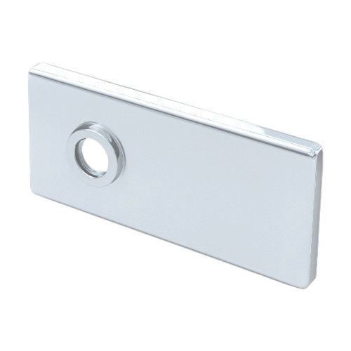 Taisnstūra formas nosegvāku komplekts slēdzenei D68XWTP00 BAC, RAL9016 balta (095)