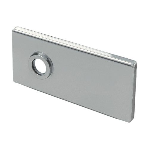 Taisnstūra formas nosegvāku komplekts slēdzenei D68XWTP00 BAC, anodēts sudraba tonī (002)