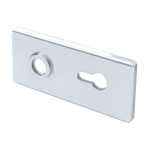 Taisnstūra formas nosegvāku komplekts slēdzenei D68XW00 PZ, balts AL9016 (095)