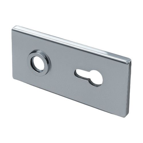 Taisnstūra formas nosegvāku komplekts slēdzenei D68XW00 PZ, pulēti hromēts (014)